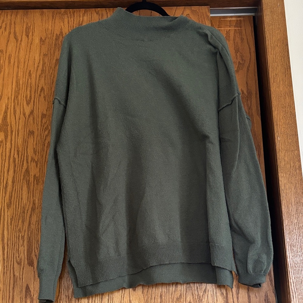 Staccato Olive Green Women's Turtleneck Sweater